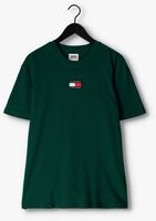 Donkergroene TOMMY JEANS T-shirt TJM TOMMY BADGE TEE