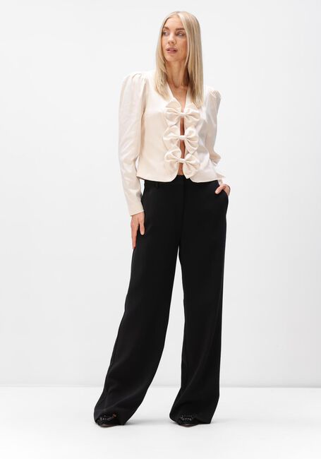 Zwarte DANTE6 Wijde broek ALAIN TAILORED PANTS - large