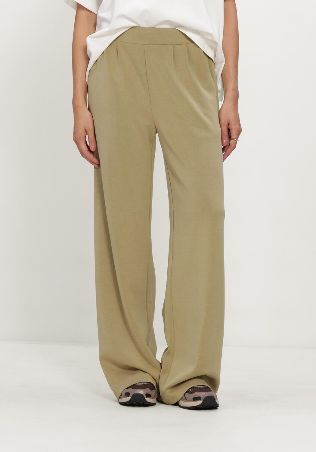 Khaki NEO NOIR Pantalon ISARK SOFT PANTS - large