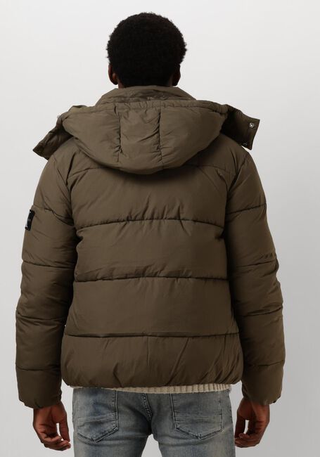 Donkergroene CALVIN KLEIN Gewatteerde jas ESSENTIALS NON DOWN JACKET - large