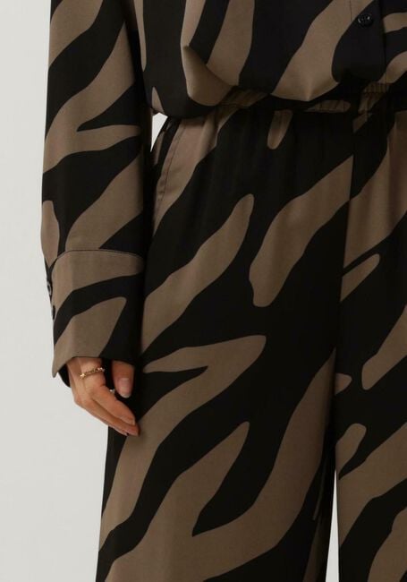 Zwarte GESTUZ Wijde broek BOTHILDEGZ HW PANTS - large