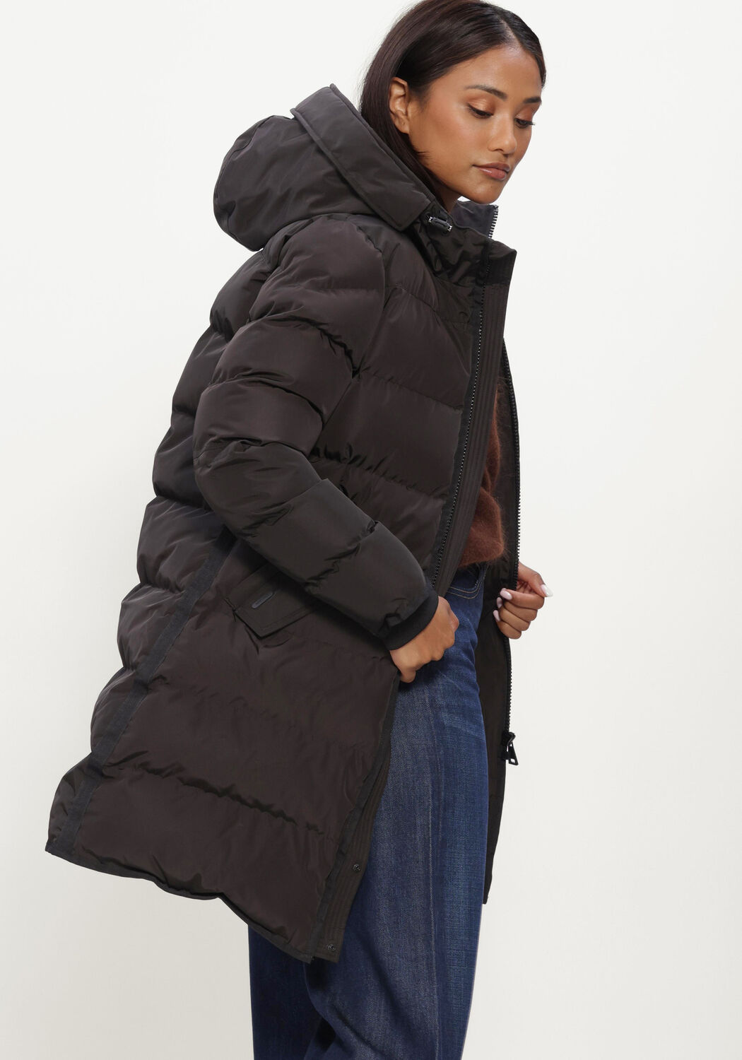 Zwarte AIRFORCE Gewatteerde jas JADE JACKET - large
