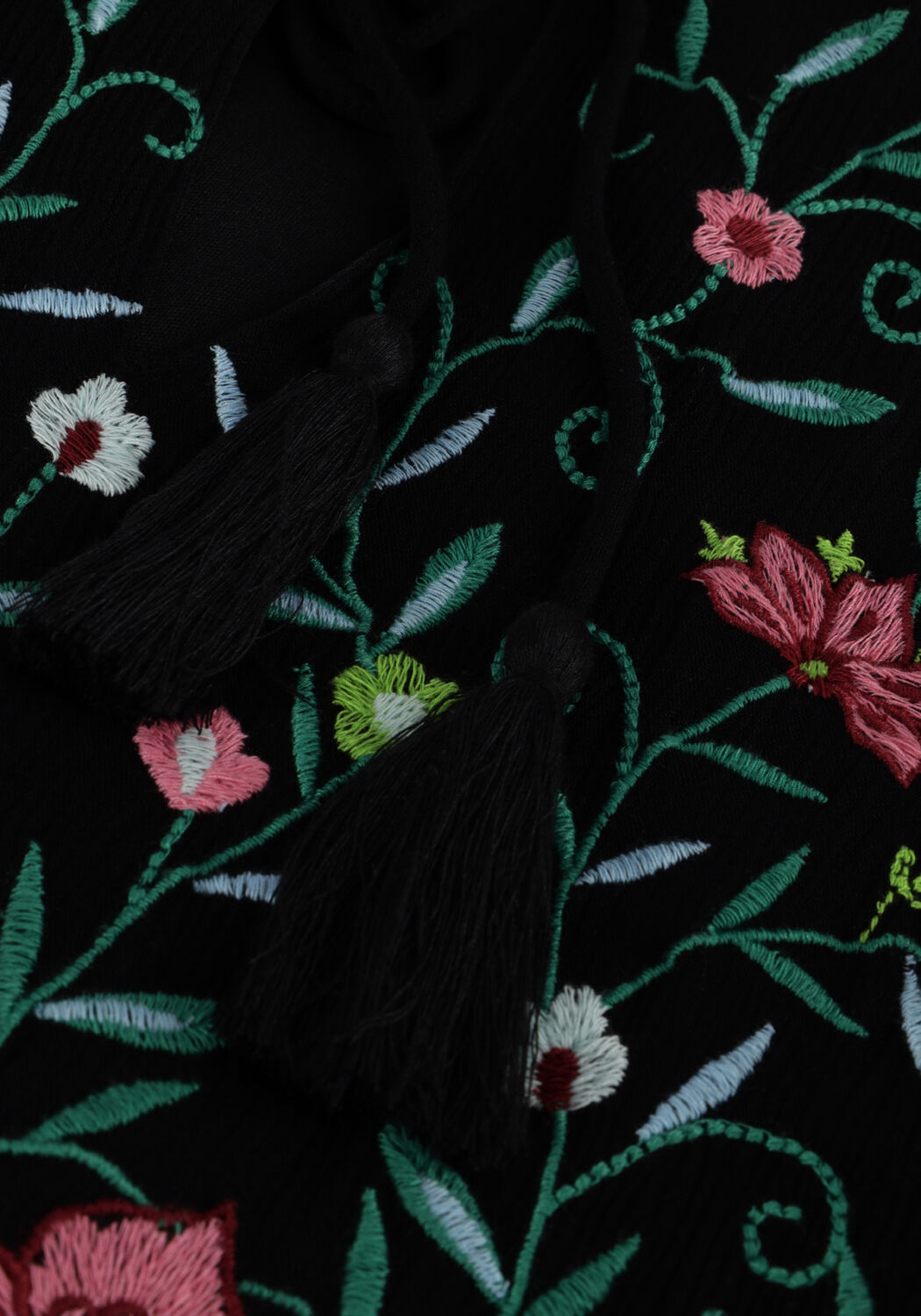 Zwarte Y.A.S. Mini jurk YASCHELLA 3/4 TUNIC DRESS S. FEST - large