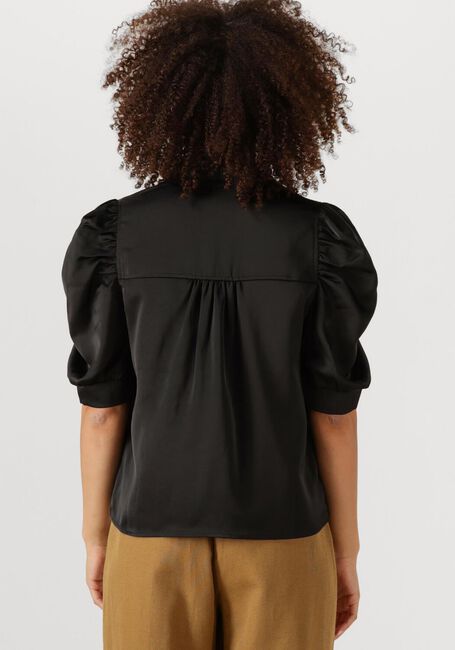 Zwarte NEO NOIR Blouses ROELLA HEAVY SATEEN BLOUSE - large