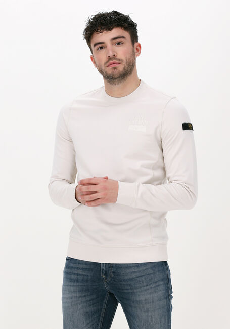 Gebroken wit PME LEGEND Sweater R-NECK FINE TERRY - large