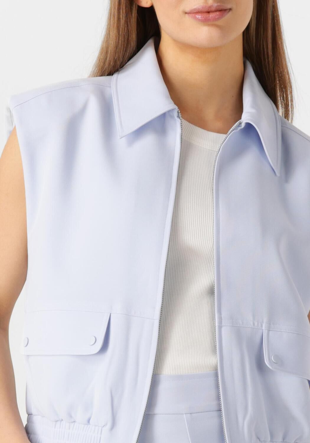 DANTE6 Dames Blazers Rowen Waistcoat Lichtblauw