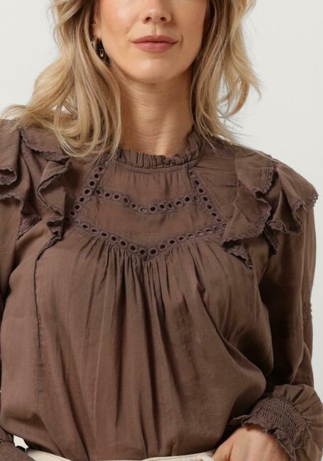 Bruine NEO NOIR Blouses SIMKIE S VOILE BLOUSE - large