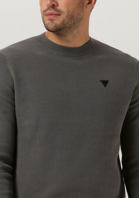 Grijze PUREWHITE Trui CREWNECK WITH TRAINGLE BADGE ON CHEST - large