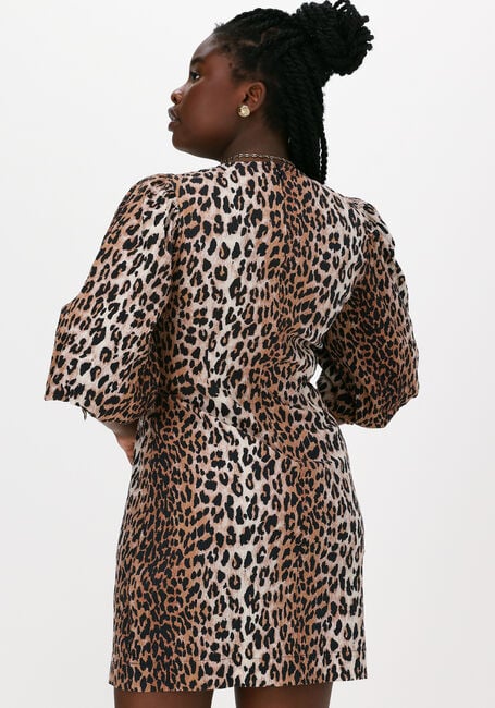 Bruine CATWALK JUNKIE Mini jurk DR WILD LEOPARD MINI - large