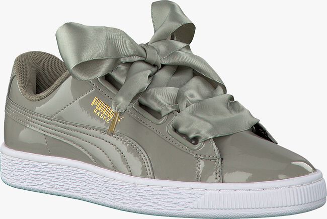 Taupe PUMA Sneakers BASKET HEART PATENT - large