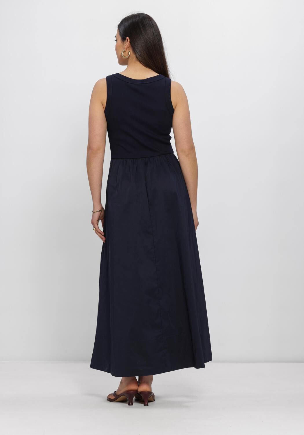 Donkerblauwe NOTRE-V Maxi jurk NV-HANNE - large