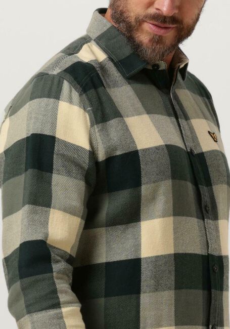 Groene PME LEGEND Overshirt LONG SLEEVE SHIRT HEAVY CTN TWILL CHECK - large