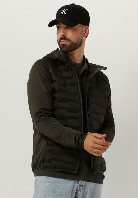 Olijf PEAK PERFORMANCE Gewatteerde jas M ARGON HYBRID HOOD - large