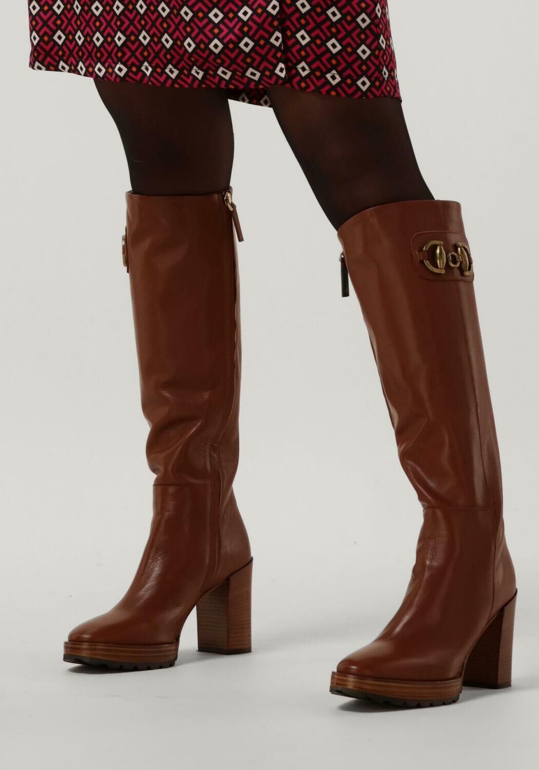 Bruine NOTRE-V Hoge laarzen B4898 - large