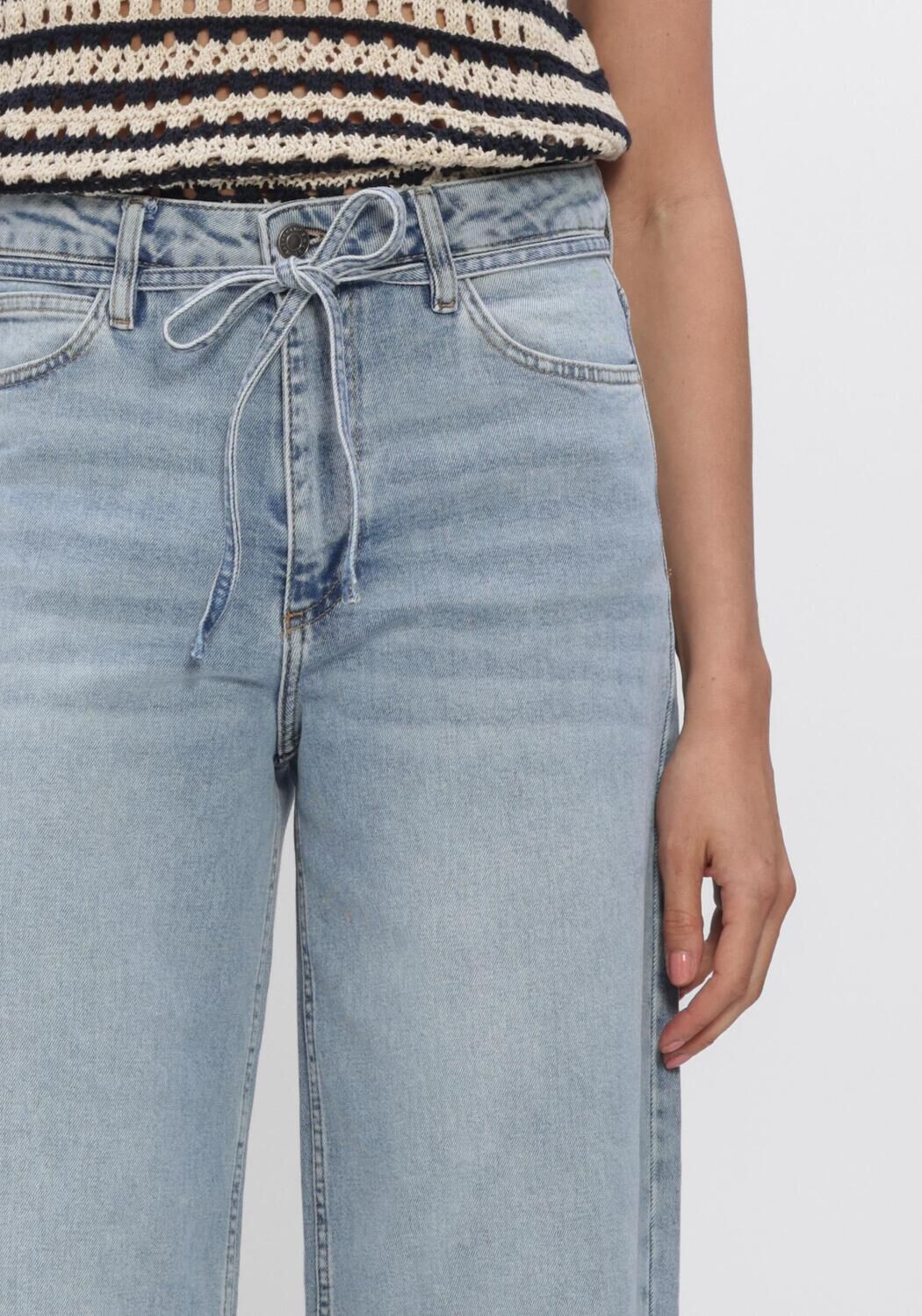 Blauwe MODSTR&Ouml;M Wide jeans ISOLDEMD SOLID PANTS - large