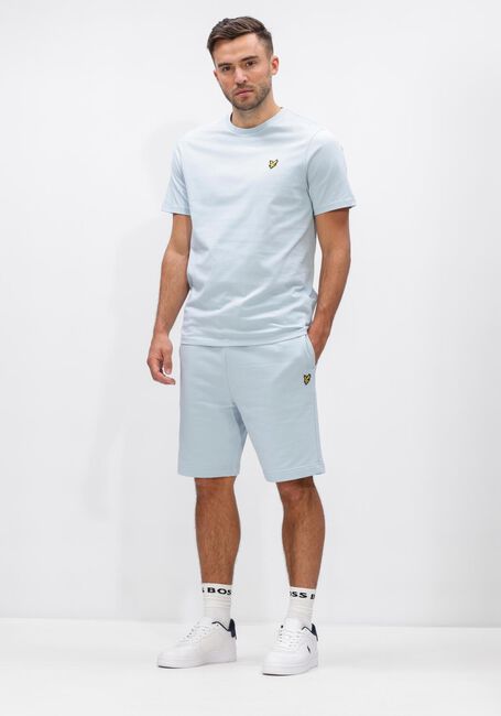 Lichtblauwe LYLE & SCOTT T-shirt PLAIN T-SHIRT - large