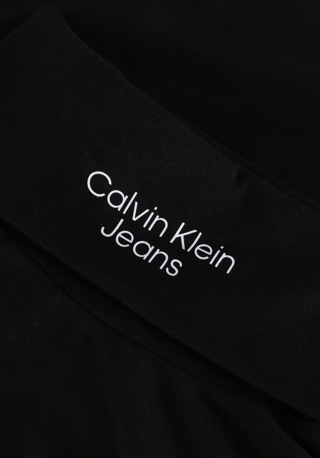Zwarte CALVIN KLEIN Top STACKED LOGO LS ROLL NECK - large
