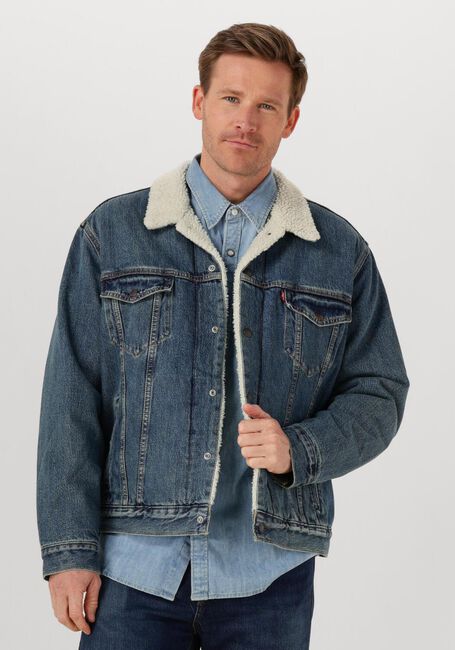 Blauwe LEVI'S Spijkerjas TYPE 3 SHERPA TRUCKER - large