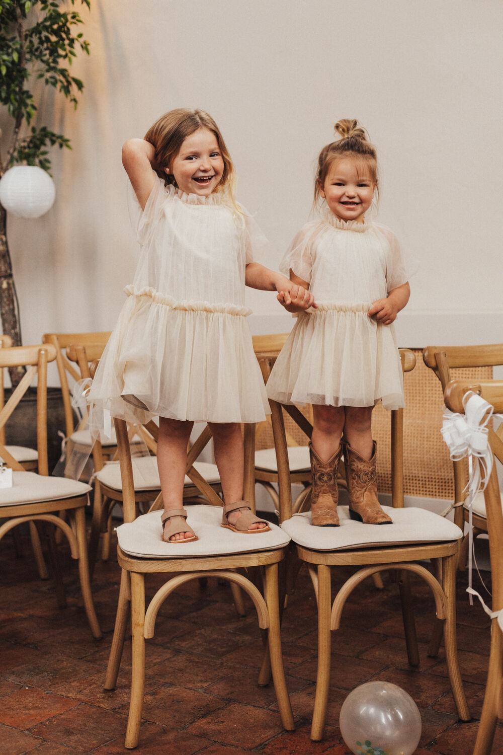 Creme BAJE STUDIO Mini jurk MELLE - large