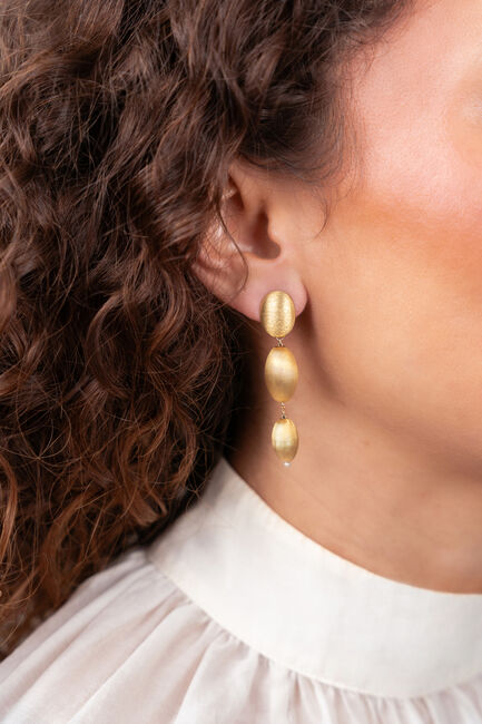 Goudkleurig LOTT. GIOIELLI Oorbellen CL EARRING WATERFALL OF STONES S - large