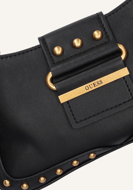 Zwarte GUESS Schoudertas GRETA ZIP SHOULDER BAG Zwarte GUESS Schoudertas GRETA ZIP SHOULDER BAG - large