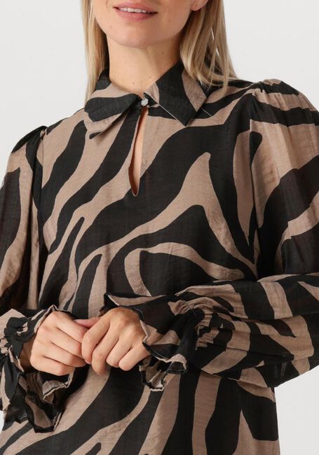 Zwarte BRUUNS BAZAAR Midi jurk BBARMADA DRESS - large
