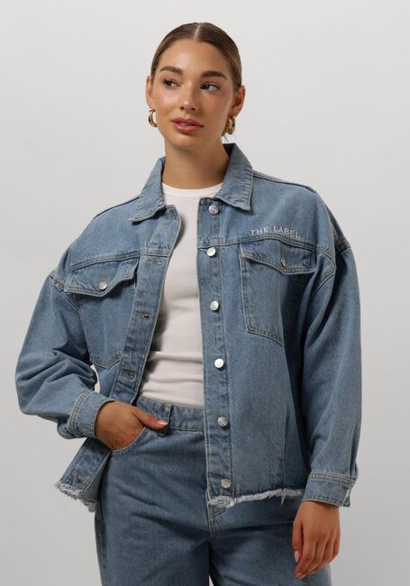Lichtblauwe ALIX THE LABEL Spijkerjas LADIES WOVEN DENIM JACKET - large
