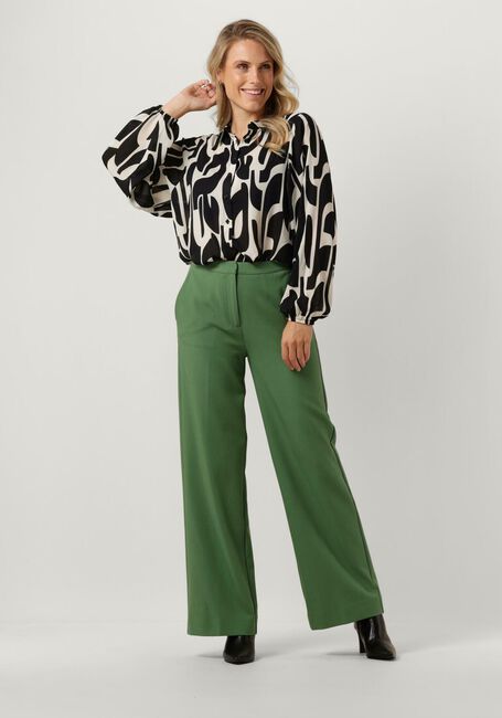 Zwarte ANOTHER LABEL Blouses MACY GRAPHIC SHIRT L/S - large