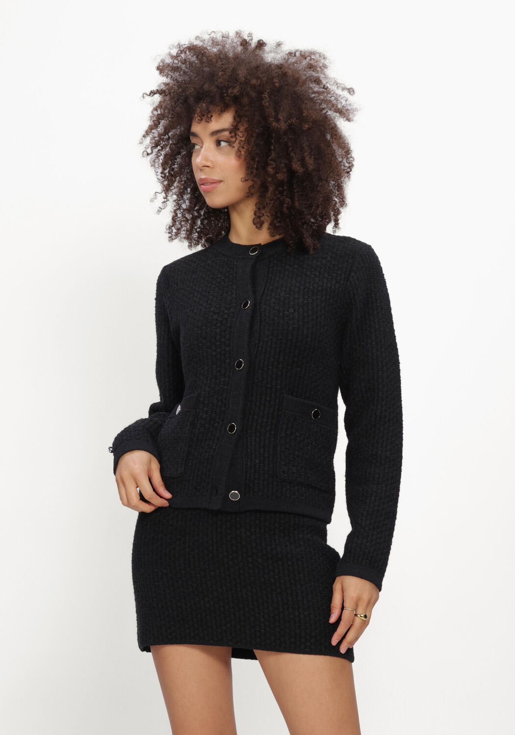 Zwarte SILVIAN HEACH Trui CARDIGAN RYANA - large