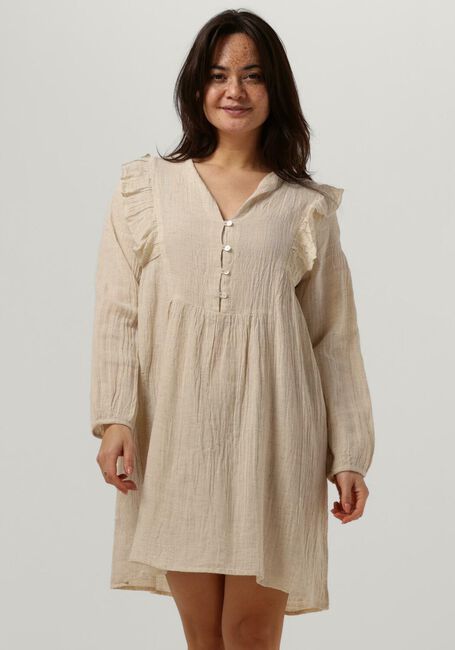 Zand BY-BAR Mini jurk VAYA SLUB DRESS - large