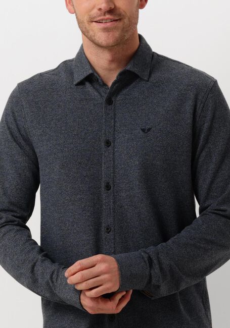 Blauwe PME LEGEND Overhemden LONG SLEEVE SHIRT POLY CTN L.W. STRUCTURE - large