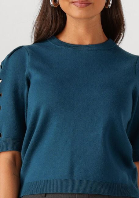 Blauwe OBJECT Trui OBJYUKI S/S RE KNIT PULLOVER 140 - large