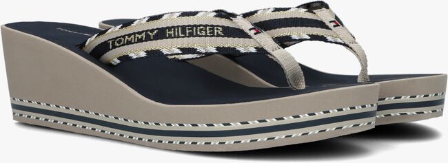 Grijze TOMMY HILFIGER Teenslippers SHINY TOUCHES HIGH BEACH - large