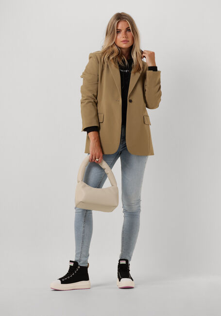 Zwarte TOMMY JEANS Sweater REG SERIF LINEAR HOODIE - large