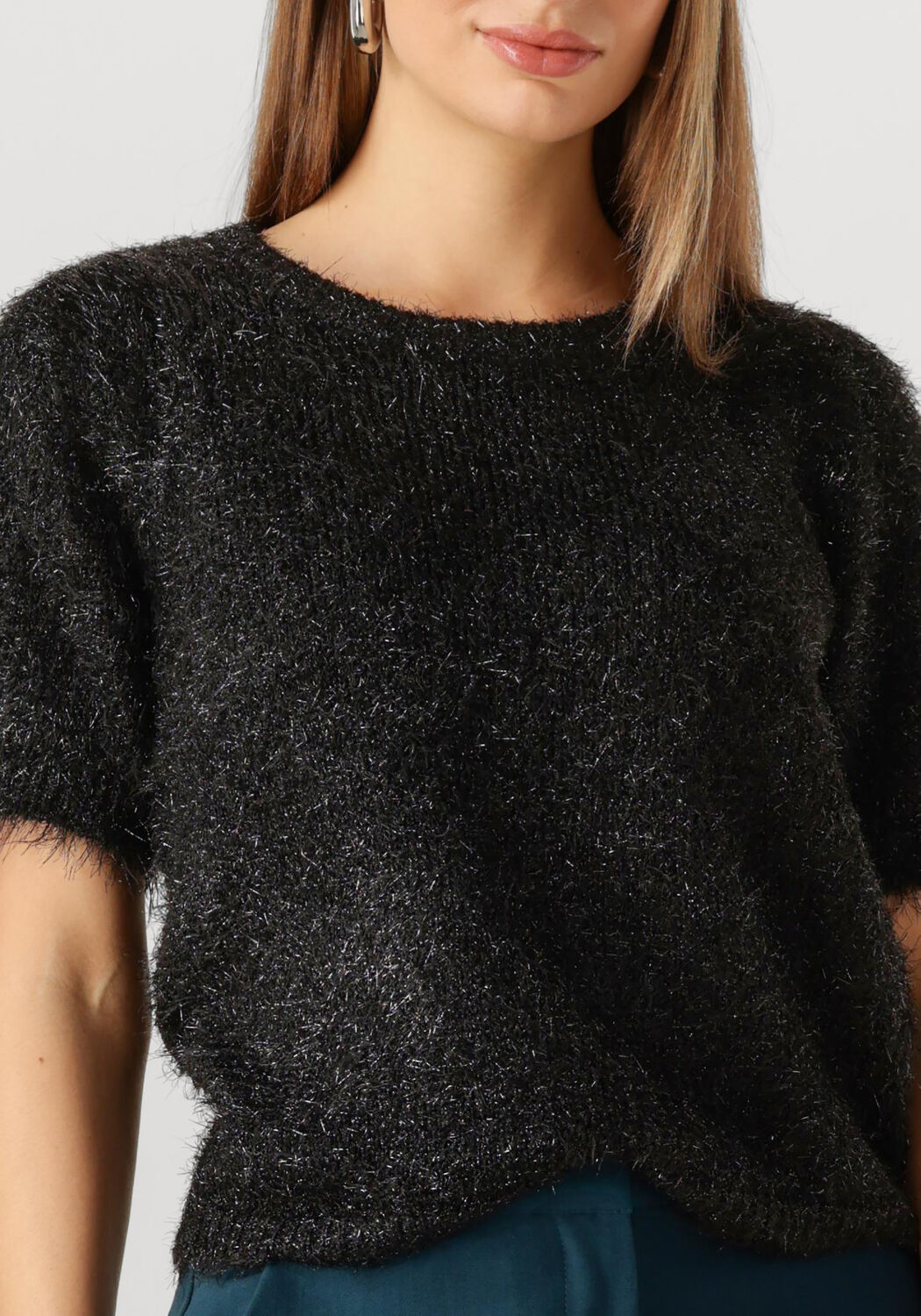 ANOTHER LABEL Dames Truien & Vesten Jacky Knitted Pull Zwart