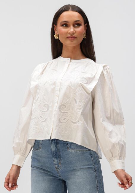 Witte BY-BAR Blouses SOOF EMBROIDERY BLOUSE - large