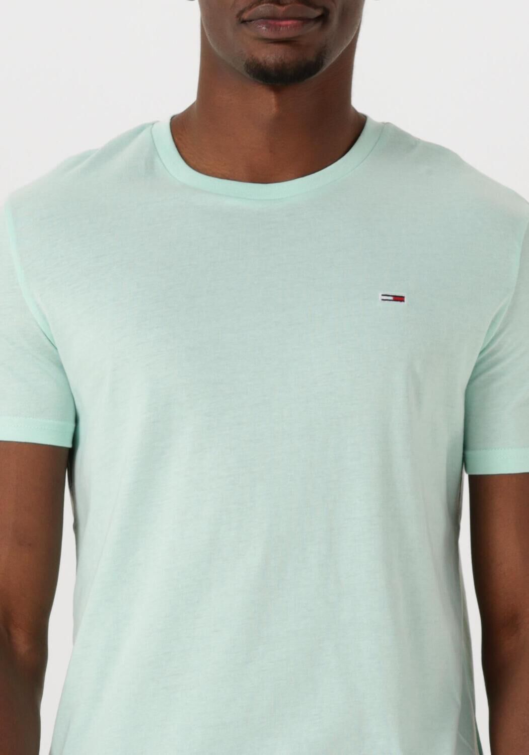 TOMMY JEANS Heren Polo's & T-shirts Tjm Xslim Jaspe Htr Tee Ext Mint