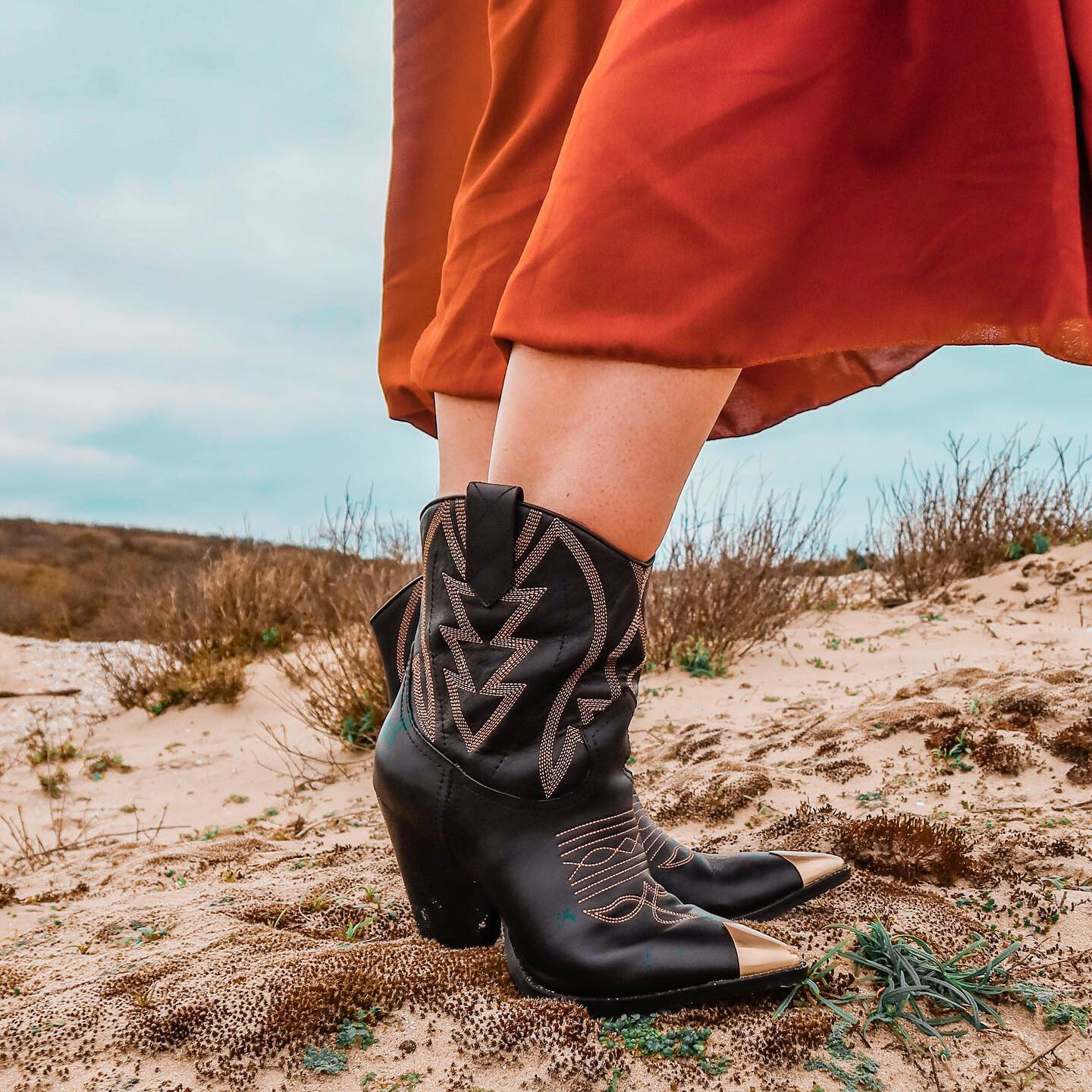 Zwarte LOLA CRUZ Enkellaarsjes 292T10BK - large