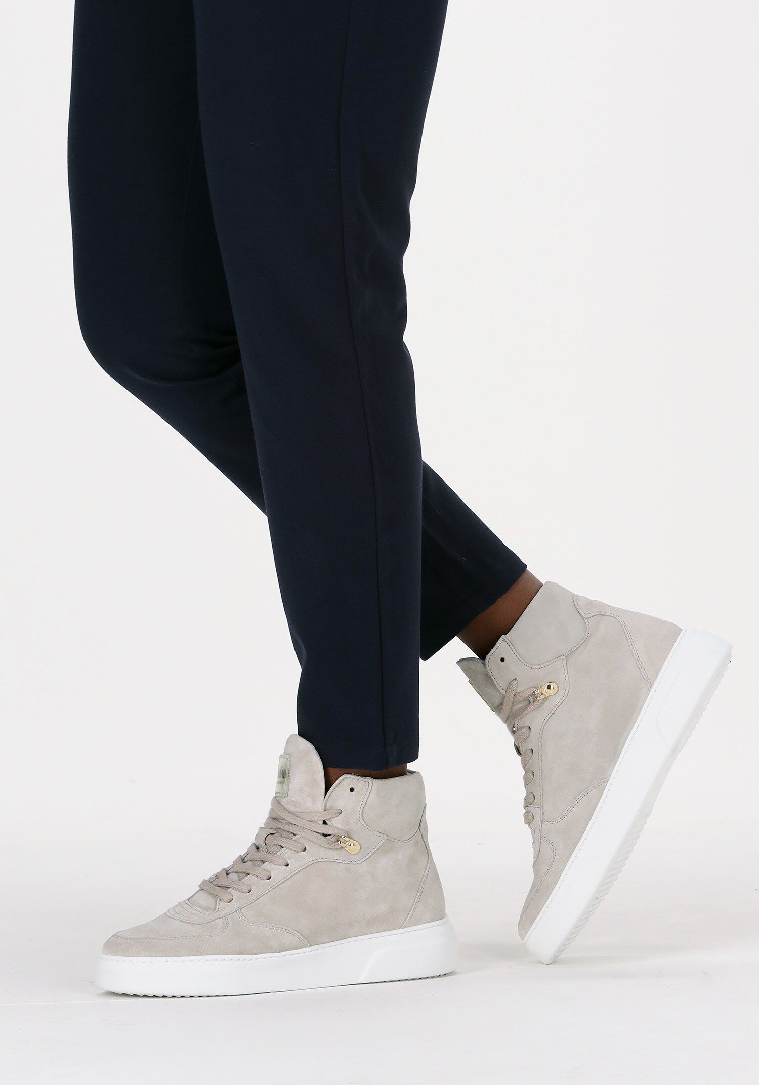Beige VIA VAI Hoge sneaker JUNO LEE | Omoda