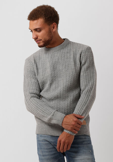 Grijze SCOTCH SODA Trui WOOL-BLEND KNIT SWEATER | Omoda