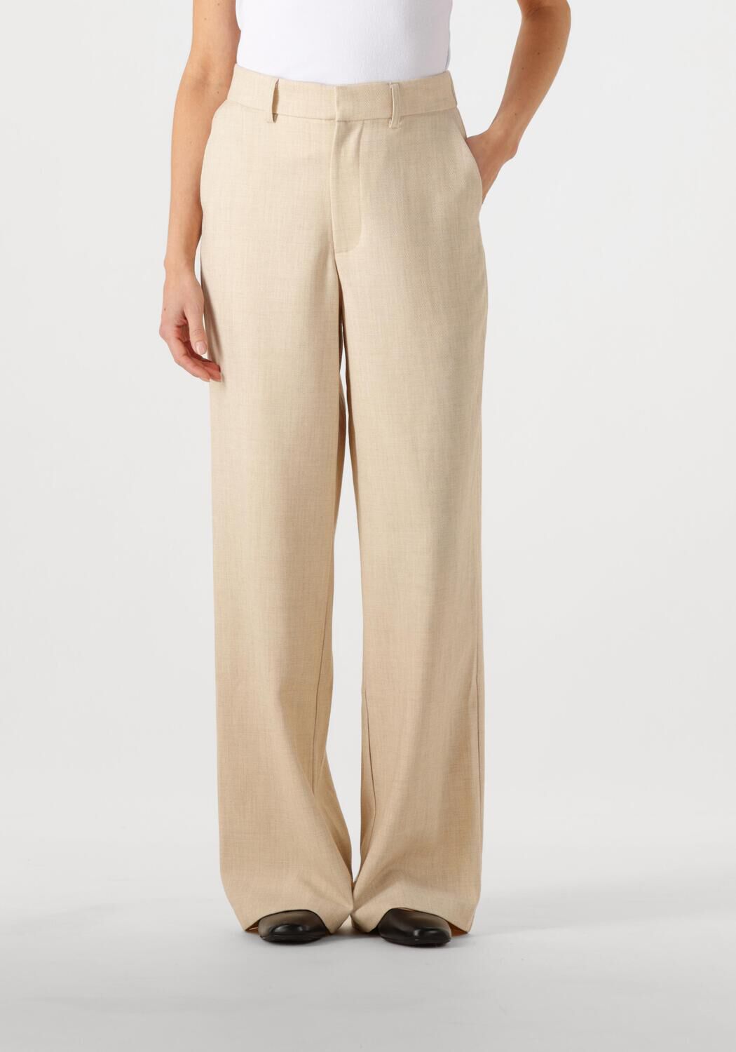 NEO NOIR Dames Broeken Emmett Melange Pants Beige