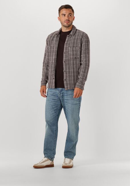 Grijze PURE PATH Overshirt REGULAR FIT STRUCTURE OVERSHIRTS - large