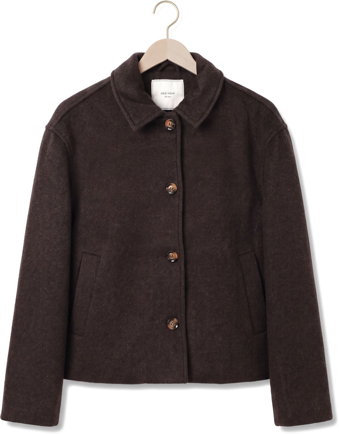 NEO NOIR Dames Jassen Hamra Wool Jacket Bruin
