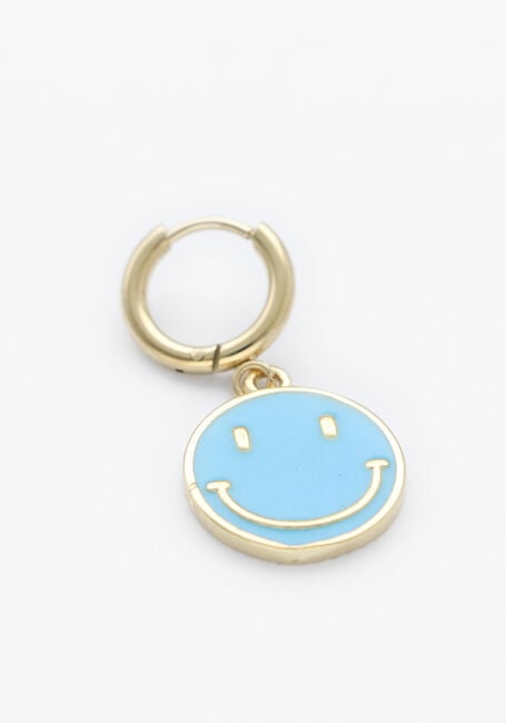 Blauwe BONNIE STUDIOS Bedels SMILEY CLICK - large