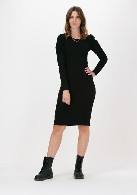 Zwarte MODSTRÖM Midi jurk LENA DRESS - large
