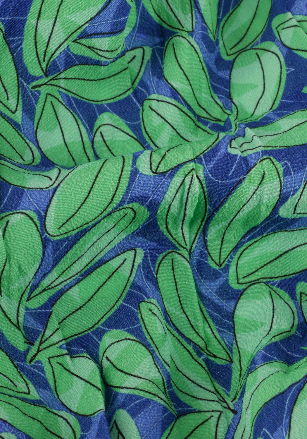 Blauwe YDENCE Midi jurk DRESS PALMER - large