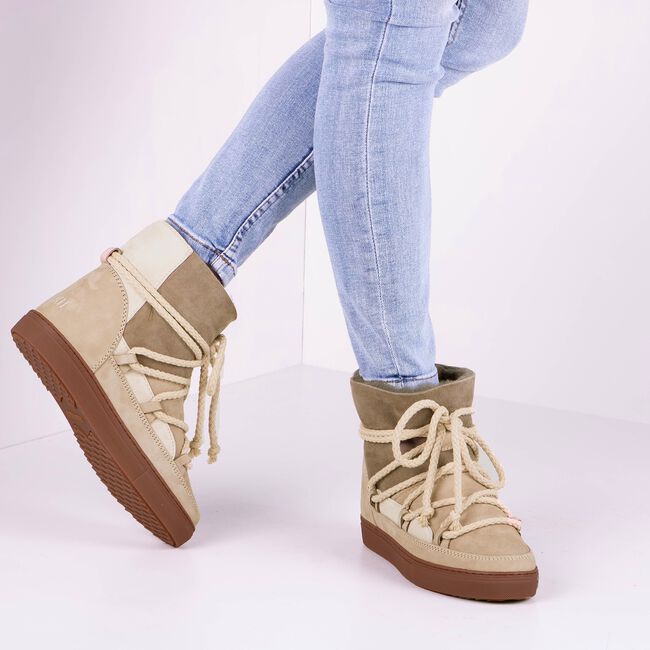 Beige INUIKII Enkelboots PATCHWORK Beige INUIKII Enkelboots PATCHWORK - large
