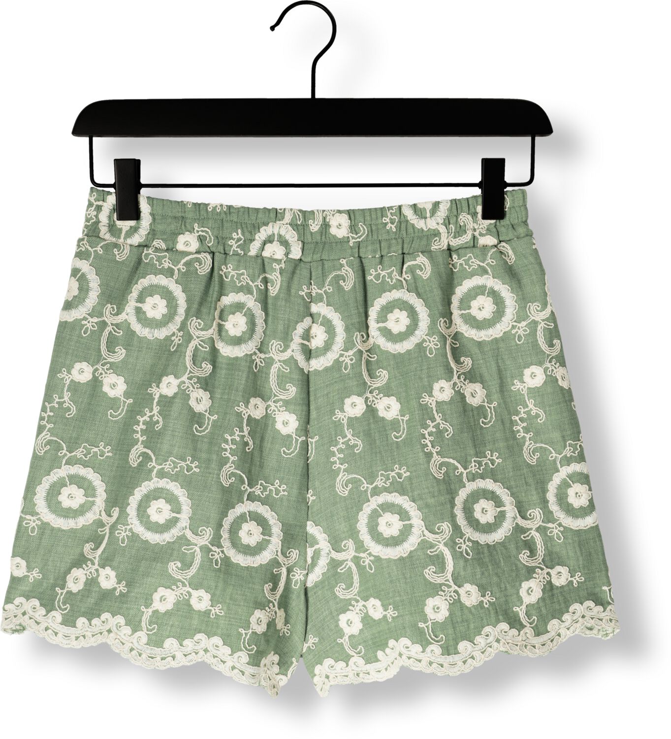 YDENCE Dames Broeken Short Gieneke Groen