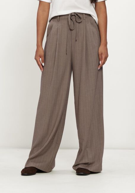 Taupe GRACE & MILA Wijde broek TROUSER - large