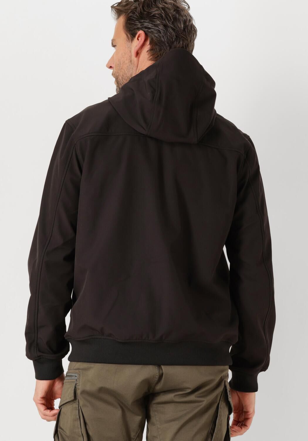 LYLE & SCOTT Heren Jassen Mesh Back Softshell Jacket Zwart